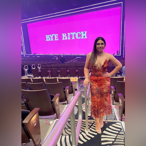 Fashion Nova maui sunsets mesh maxi dress - Picture 6 of 8